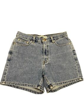 Vintage Tommy Hilfiger Darker Blue Wash Boyfriend Denim Jean Shorts Women's Sz 6